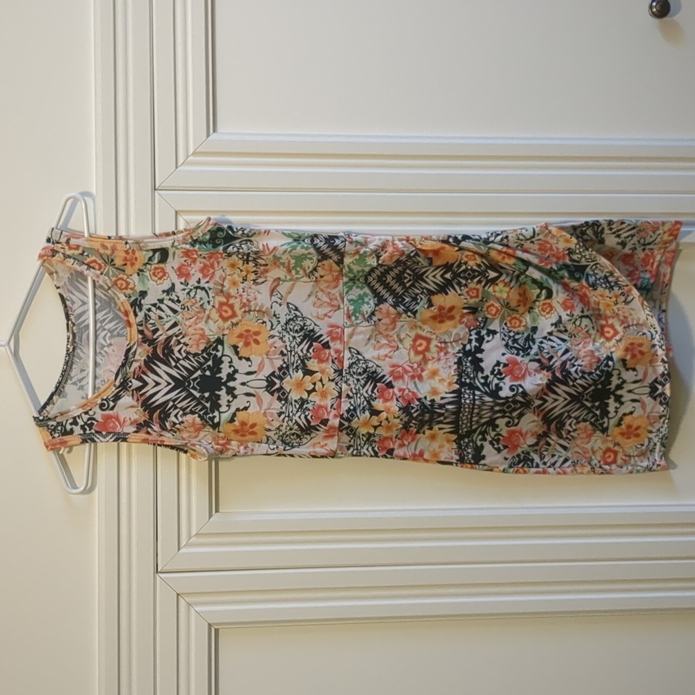Maximalist print dress